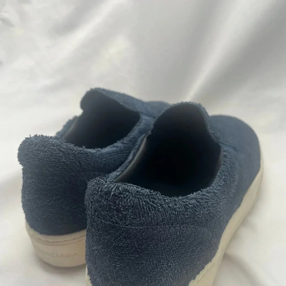 Balenciaga Navy Blue Slip On Sneaker with Terry Cloth Upper Size 38‎ - Picture 5 of 12